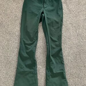 North Face women’s Long Small Green Flared Ski Pants READ BELOW